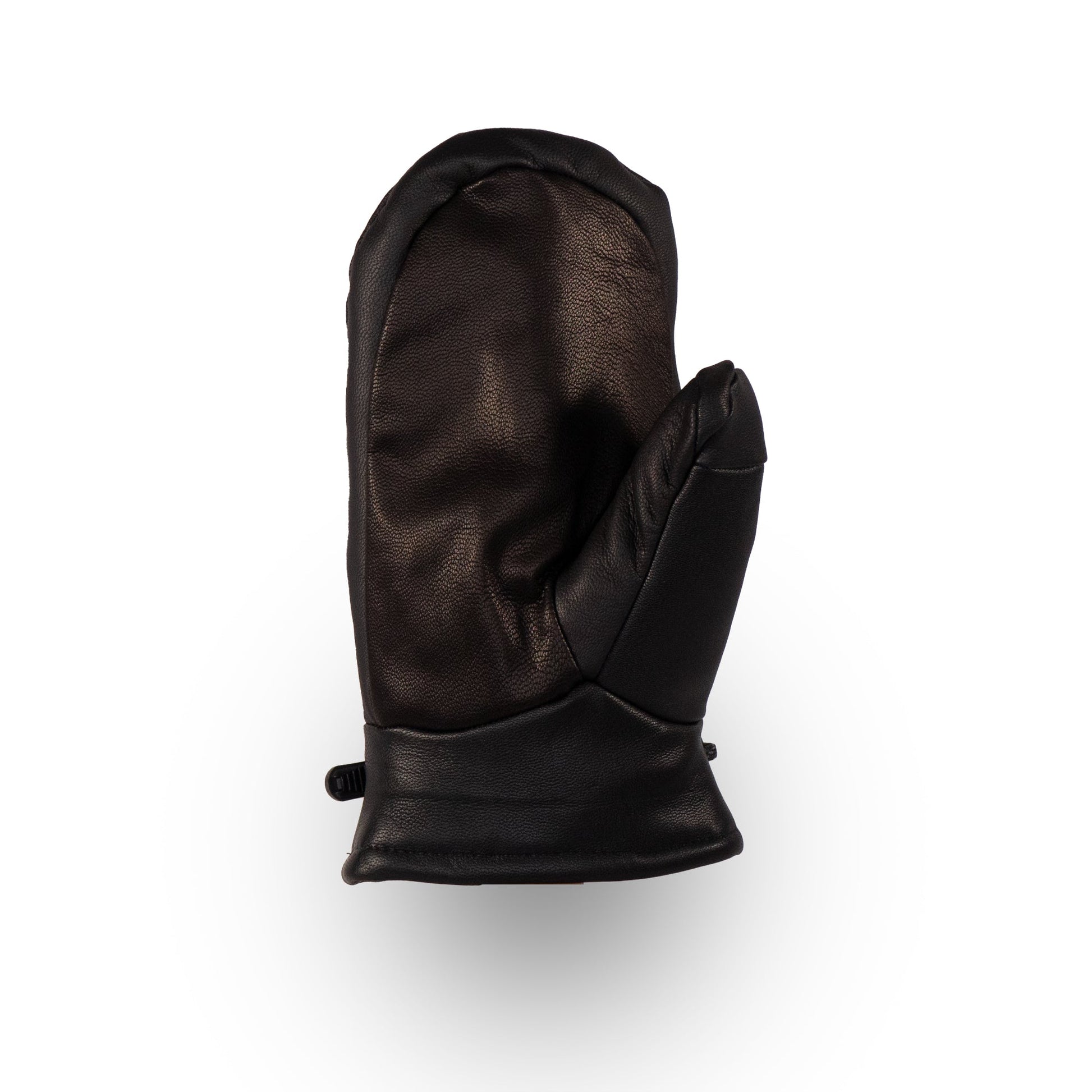 The Portland All-Leather Mitts by Mainers, featuring exquisite Maine craftsmanship, are displayed against a plain white background.