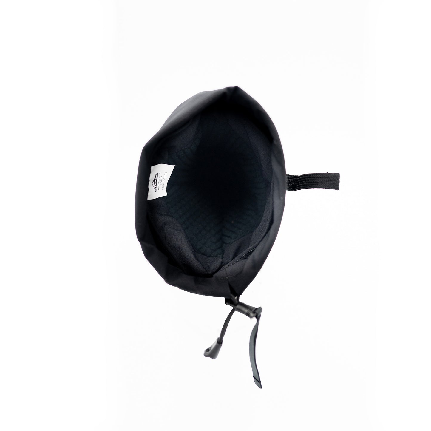 A black Mainers Rangeley Glove bucket hat on a white background.