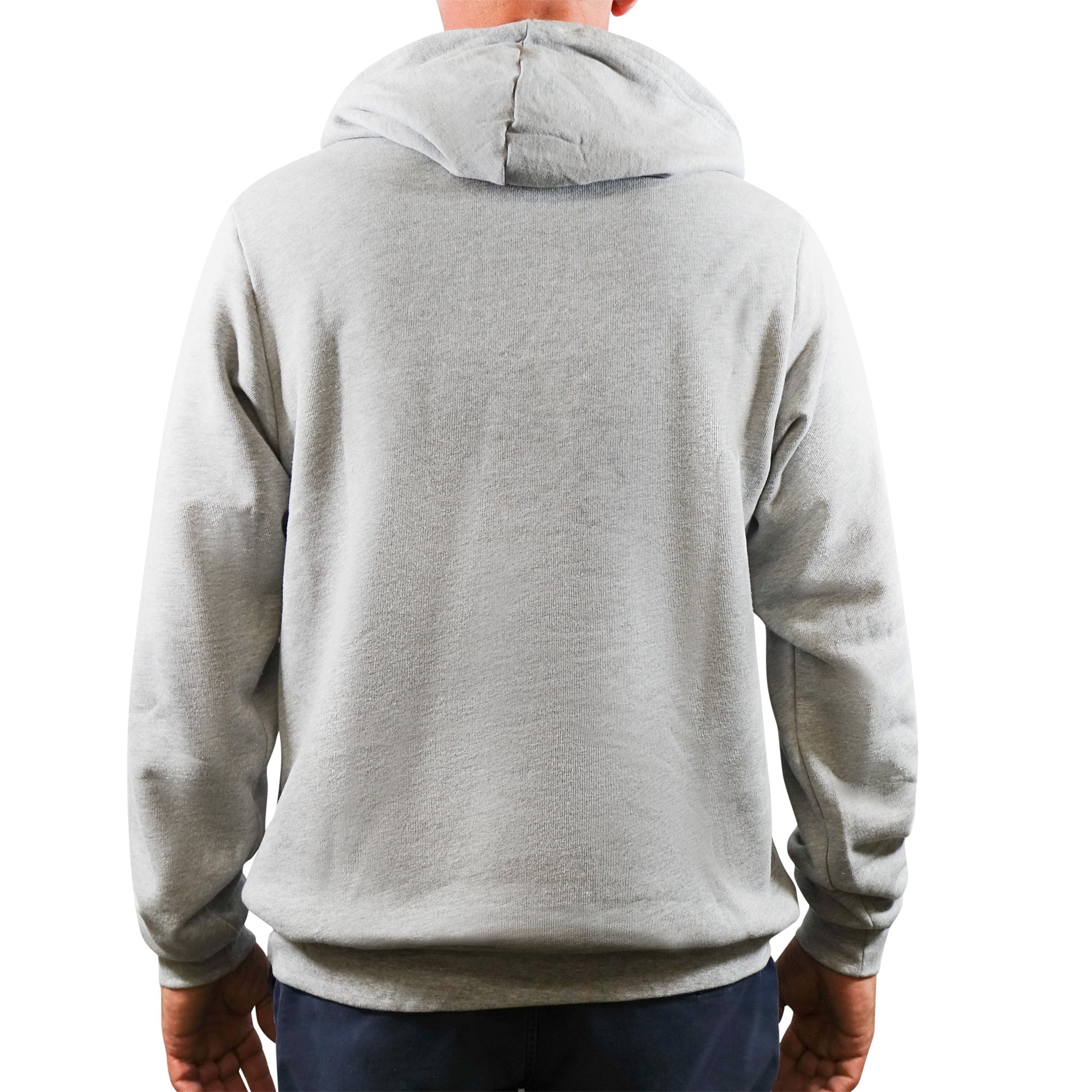 The back view of a man wearing a Mainers Hoodie - Mainers.