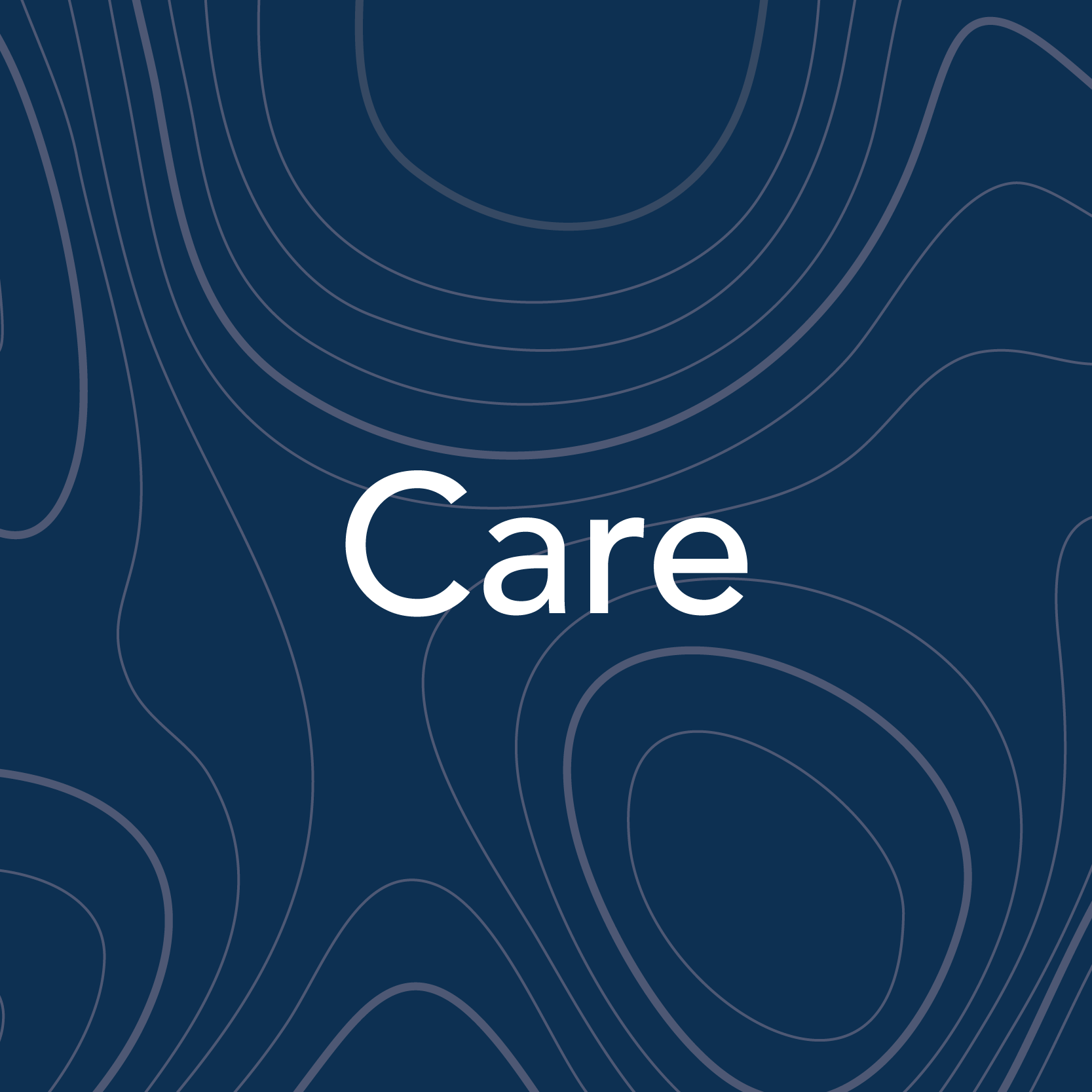 A blue background with the word care on it.